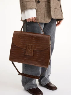 By Malene Birger Ronlas Schultertasche aus Leder^ Taschen