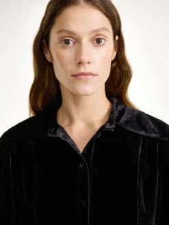 By Malene Birger Rosiannas Samtbluse^ Hemden